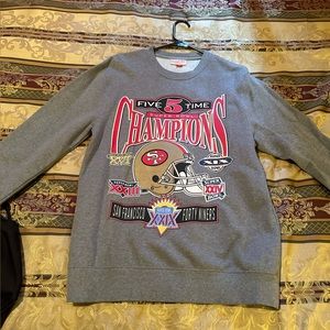 Mitchell&Ness San Francisco 49ers Super Bowl Crewneck Sweatshirt size Medium